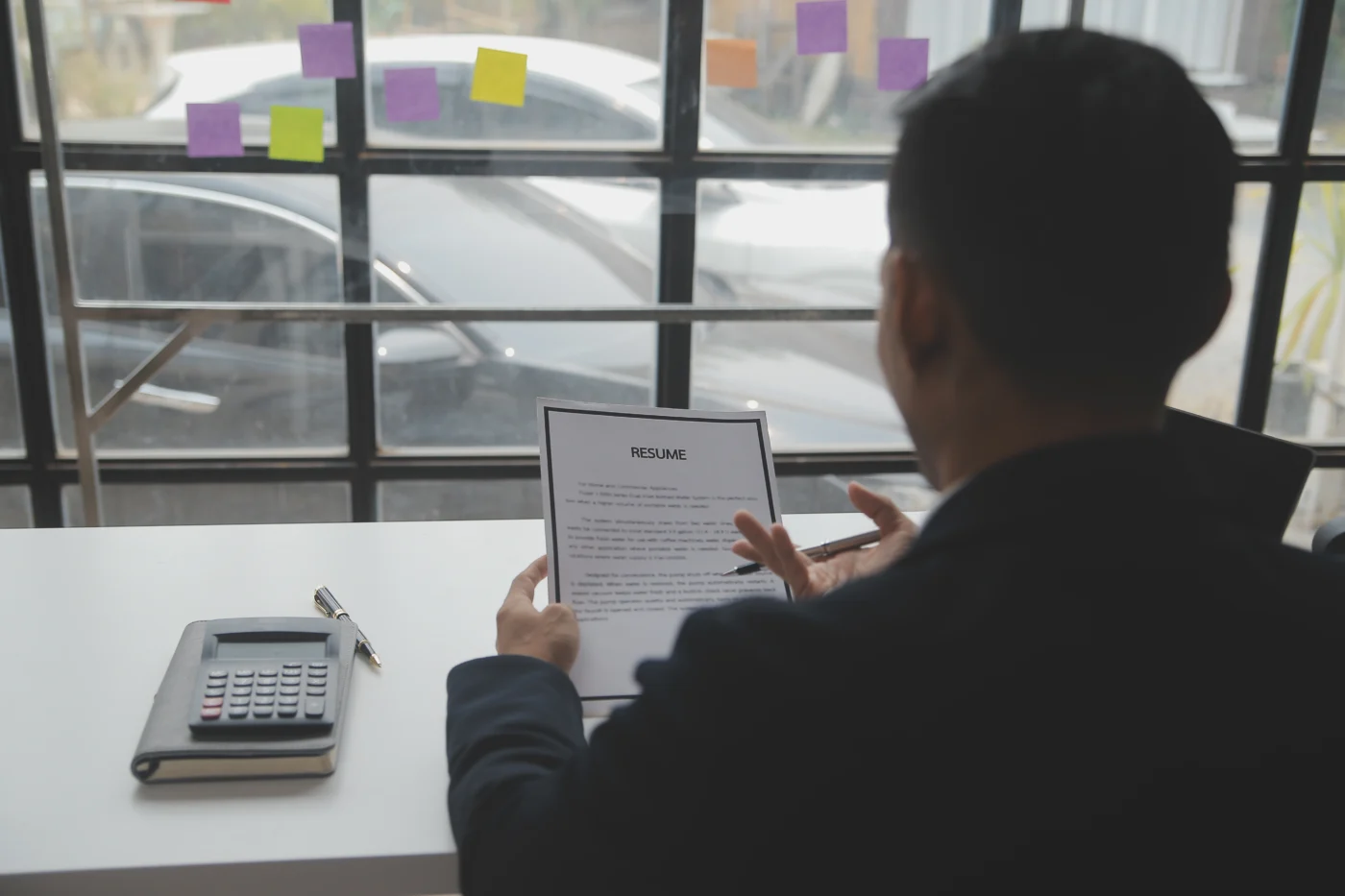 A provider's hiring manager reviewing a shortlist of candidates